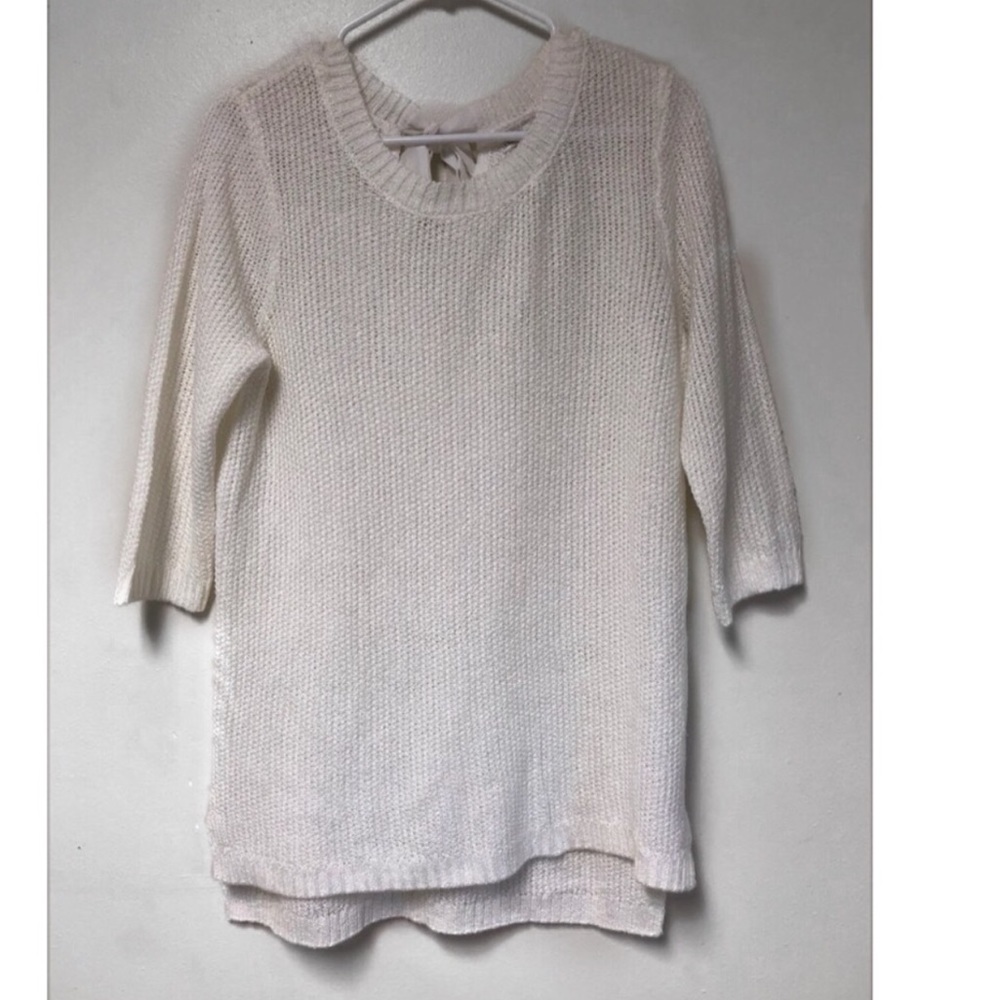 LC by Lauren Conrad Cream Knit Sweater